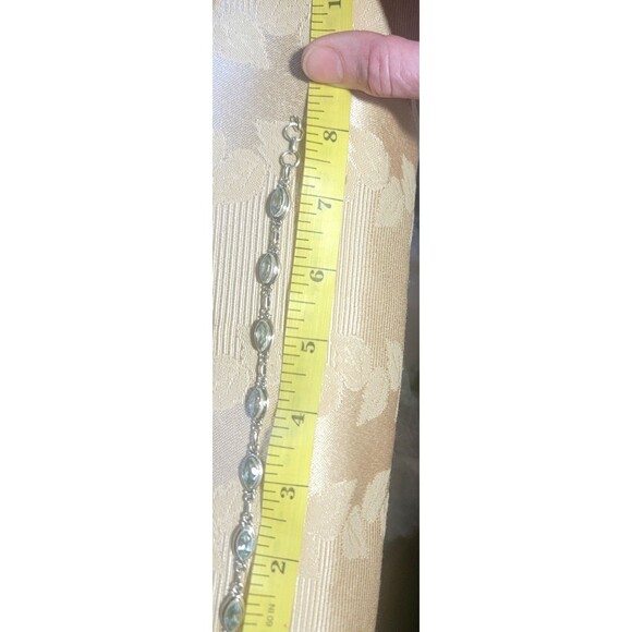 Sterling Silver & 6 Natural Sky Blue Topaz gemstones Y-Drop Collar Necklace *NEW - Picture 13 of 16